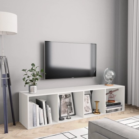 vidaXL Estantería/mueble para TV blanco 143x30x36 cm
