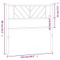 vidaXL Cabecero de metal blanco 107 cm vidaXL Cabecero de metal blanco 107 cm