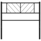 vidaXL Cabecero de metal negro 75 cm vidaXL Cabecero de metal negro 75 cm