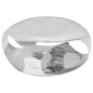 vidaXL Mesa de centro de aluminio fundido 70x70x32 cm plateado