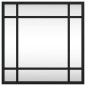 vidaXL Espejo de pared cuadrado de hierro negro 30x30 cm
