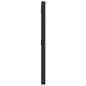vidaXL Espejo de pared cuadrado de hierro negro 30x30 cm