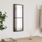 vidaXL Espejo de pared rectangular de hierro negro 20x50 cm vidaXL Espejo de pared rectangular de hierro negro 20x50 cm
