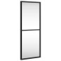 vidaXL Espejo de pared rectangular de hierro negro 20x50 cm vidaXL Espejo de pared rectangular de hierro negro 20x50 cm