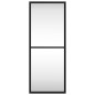 vidaXL Espejo de pared rectangular de hierro negro 20x50 cm vidaXL Espejo de pared rectangular de hierro negro 20x50 cm