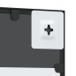 vidaXL Espejo de pared rectangular de hierro negro 20x50 cm vidaXL Espejo de pared rectangular de hierro negro 20x50 cm