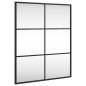 vidaXL Espejo de pared rectangular de hierro negro 50x60 cm vidaXL Espejo de pared rectangular de hierro negro 50x60 cm