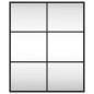 vidaXL Espejo de pared rectangular de hierro negro 50x60 cm vidaXL Espejo de pared rectangular de hierro negro 50x60 cm