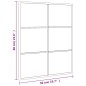 vidaXL Espejo de pared rectangular de hierro negro 50x60 cm vidaXL Espejo de pared rectangular de hierro negro 50x60 cm