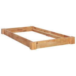 vidaXL Estructura de cama de madera maciza de roble 90x200 cm