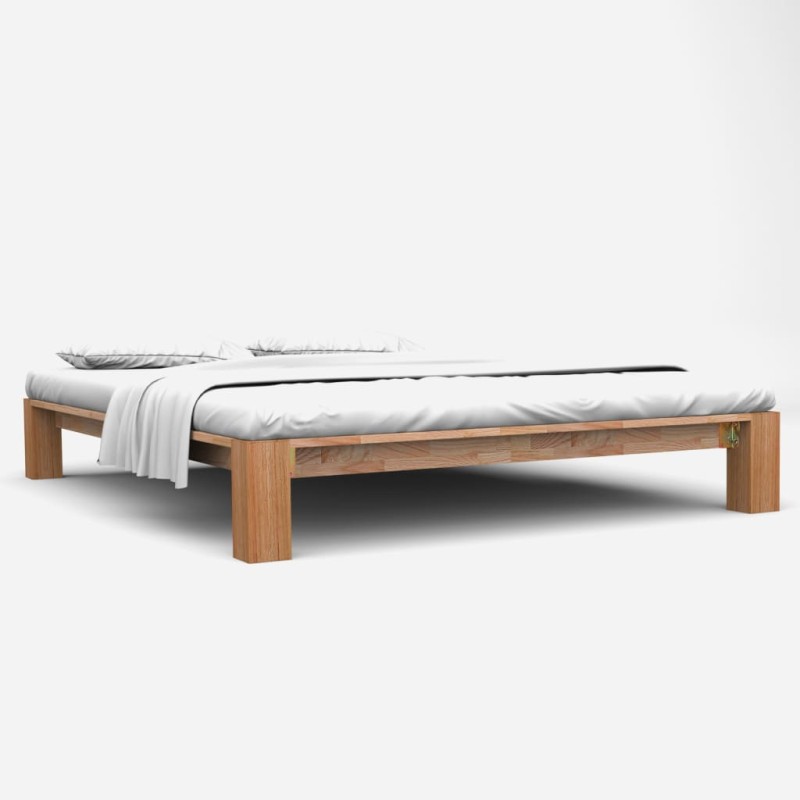 vidaXL Estructura de cama de madera maciza de roble 160x200 cm vidaXL Estructura de cama de madera maciza de roble 160x200 cm