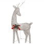 vidaXL Familia renos de Navidad malla dorada blanco cálido 270x7x90 cm vidaXL Familia renos de Navidad malla dorada blanco cálido 270x7x90 cm
