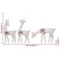 vidaXL Familia renos de Navidad malla dorada blanco cálido 270x7x90 cm vidaXL Familia renos de Navidad malla dorada blanco cálido 270x7x90 cm