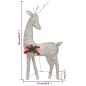 vidaXL Familia renos de Navidad malla dorada blanco cálido 270x7x90 cm vidaXL Familia renos de Navidad malla dorada blanco cálido 270x7x90 cm