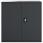 vidaXL Armario archivador de acero gris antracita 90x40x90 cm