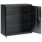 vidaXL Armario archivador de acero gris antracita 90x40x90 cm