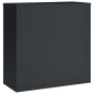 vidaXL Armario archivador de acero gris antracita 90x40x90 cm