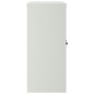 vidaXL Armario de oficina 2 puertas 90 cm acero gris