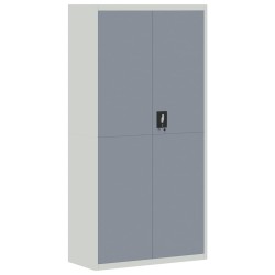 vidaXL Armario archivador acero gris claro y gris oscuro 90x40x180 cm