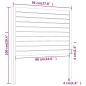 vidaXL Cabecero de cama madera maciza de pino 96x4x100 cm vidaXL Cabecero de cama madera maciza de pino 96x4x100 cm