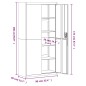 vidaXL Armario archivador acero gris claro y gris oscuro 90x40x180 cm vidaXL Armario archivador acero gris claro y gris oscuro 90x40x180 cm