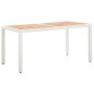 vidaXL Juego de comedor de jardín 7 piezas ratán sintético blanco vidaXL Juego de comedor de jardín 7 piezas ratán sintético blanco