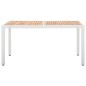 vidaXL Juego de comedor de jardín 7 piezas ratán sintético blanco vidaXL Juego de comedor de jardín 7 piezas ratán sintético blanco