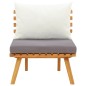 vidaXL Silla de jardín con cojines madera maciza de acacia vidaXL Silla de jardín con cojines madera maciza de acacia