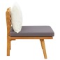 vidaXL Silla de jardín con cojines madera maciza de acacia vidaXL Silla de jardín con cojines madera maciza de acacia