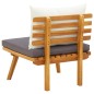 vidaXL Silla de jardín con cojines madera maciza de acacia vidaXL Silla de jardín con cojines madera maciza de acacia