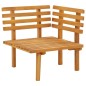 vidaXL Sofá de esquina para jardín con cojines madera maciza de acacia vidaXL Sofá de esquina para jardín con cojines madera maciza de acacia