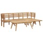 vidaXL Juego de muebles de jardín 5 pzas madera maciza de acacia vidaXL Juego de muebles de jardín 5 pzas madera maciza de acacia