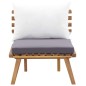 vidaXL Juego de muebles de jardín 5 pzas madera maciza de acacia vidaXL Juego de muebles de jardín 5 pzas madera maciza de acacia