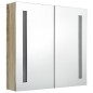 vidaXL Armario de baño con espejo y LED color roble 62x14x60 cm vidaXL Armario de baño con espejo y LED color roble 62x14x60 cm