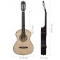 vidaXL Set de guitarra clásica para niños principiantes 8 pzas 1/2 34"    