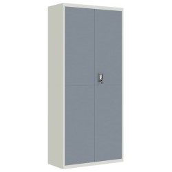 vidaXL Armario archivador acero gris claro y gris oscuro 90x40x200 cm