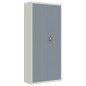 vidaXL Armario archivador acero gris claro y gris oscuro 90x40x200 cm