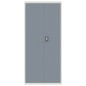 vidaXL Armario archivador acero gris claro y gris oscuro 90x40x200 cm