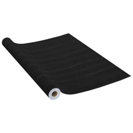 vidaXL Lámina autoadhesiva para muebles PVC madera oscura 500x90 cm
