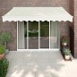 vidaXL Toldo retráctil automático color crema 3,5x2,5 m vidaXL Toldo retráctil automático color crema 3,5x2,5 m