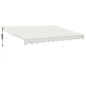 vidaXL Toldo retráctil automático color crema 3,5x2,5 m vidaXL Toldo retráctil automático color crema 3,5x2,5 m