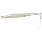 vidaXL Toldo retráctil automático color crema 3,5x2,5 m vidaXL Toldo retráctil automático color crema 3,5x2,5 m