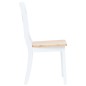 vidaXL Sillas comedor 2 uds madera maciza caucho blanco y madera claro vidaXL Sillas comedor 2 uds madera maciza caucho blanco y madera claro