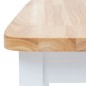 vidaXL Sillas de comedor 6 uds madera maciza de caucho blanco y madera vidaXL Sillas de comedor 6 uds madera maciza de caucho blanco y madera
