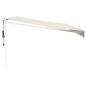 vidaXL Toldo retráctil automático color crema 5x3 m vidaXL Toldo retráctil automático color crema 5x3 m