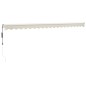 vidaXL Toldo retráctil automático color crema 5x3 m vidaXL Toldo retráctil automático color crema 5x3 m