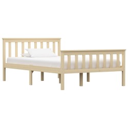 vidaXL Estructura de cama de madera maciza de pino clara 120x200 cm 