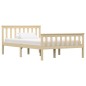 vidaXL Estructura de cama de madera maciza de pino clara 120x200 cm vidaXL Estructura de cama de madera maciza de pino clara 120x200 cm