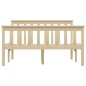 vidaXL Estructura de cama de madera maciza de pino clara 120x200 cm vidaXL Estructura de cama de madera maciza de pino clara 120x200 cm