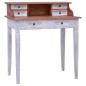 vidaXL Escritorio con cajones de madera maciza reciclada 90x50x101 cm vidaXL Escritorio con cajones de madera maciza reciclada 90x50x101 cm